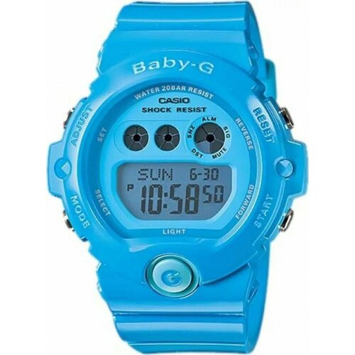 фото Наручные часы, голубой casio baby-g