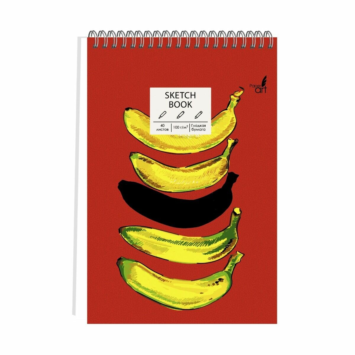 Альбом для рисования Эксмо Banana brain 140*208мм А5 40л - фото №3
