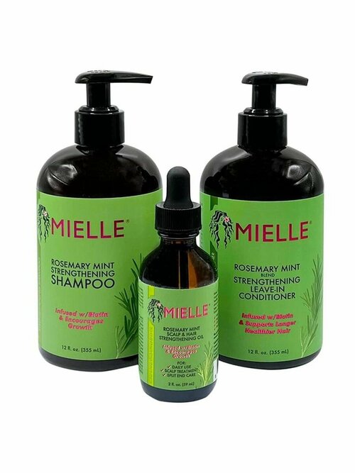 Mielle, Шампунь+ масло для роста волос с биотином 355+355+59 мл