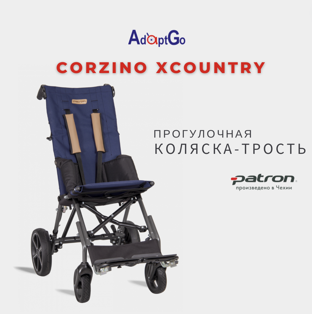 Кресло коляска для детей с заболеванием ДЦП прогулочная Patron Corzino Classic 34