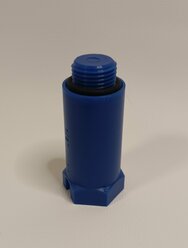 Заглушка монтажная 1/2, НР, с уплотнителем, синяя, Varmega, арт. FT03402, (10 шт.)