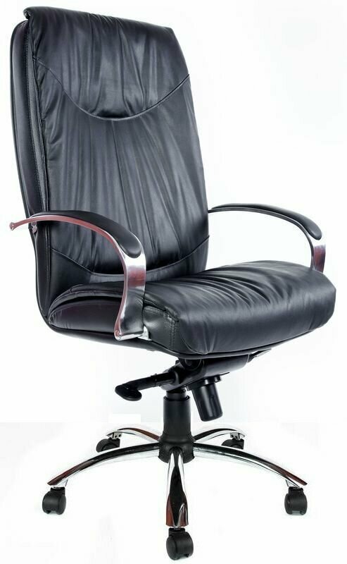 Компьютерное кресло Шеф CH офисное, искусственная кожа, черный