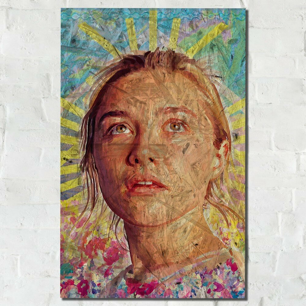 Картина интерьерная на рельефной доске фильм Солнцестояние (Midsommar, ужасы) - 14301 В
