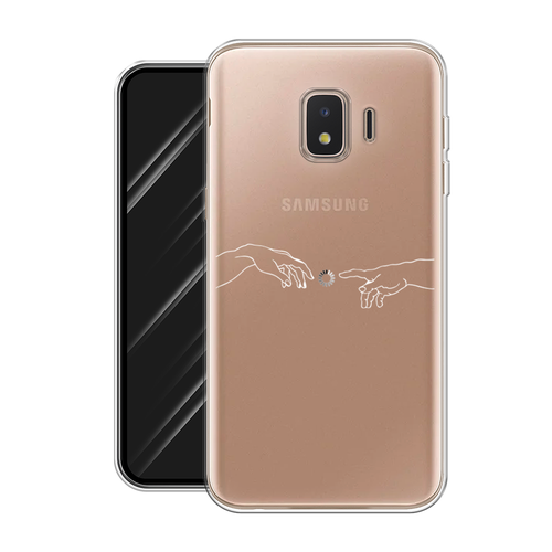 Силиконовый чехол на Samsung Galaxy J2 Core (2020) / Самсунг Галакси J2 Core (2020) Загрузка творения, прозрачный