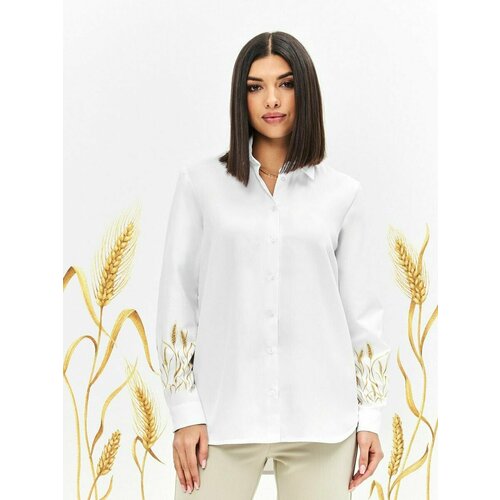 Блуза , размер 48, белый