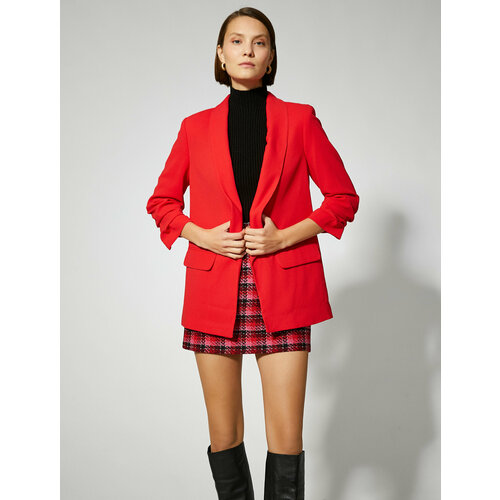 Пиджак KOTON, размер 42, красный пиджак looklikecat размер 42 красный