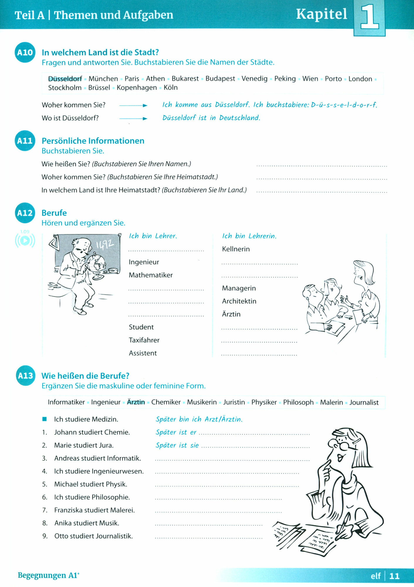 Книга Begegnungen (3. Auflage) A1+ Kurs- und Arbeitsbuch - фото №4