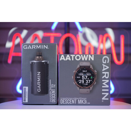 Garmin Descent Mk3i 43 mm Bronze PVD Titanium with French Gray Silicone Band and Descent T2 Transceiver 24802800₽