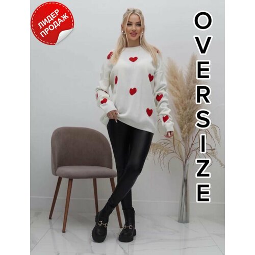 фото Свитер, размер универсальный, белый coco