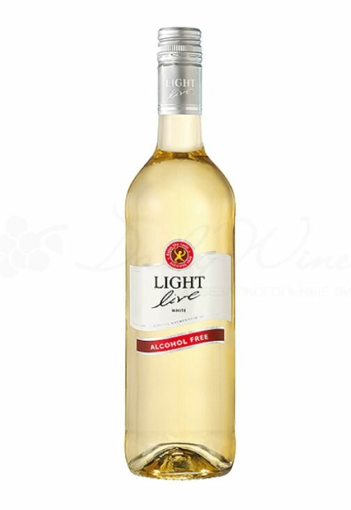 Вино безалкогольное LIGHT LIVE (Лайт Лив) Chardonnay (Шардоне), белое полусладкое, тихое, 0,75 л (Германия)