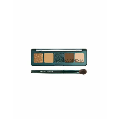 Natasha Denona Набор тени для век и кисть Mini Metropolis eyeshadow palette eyeshadow brush