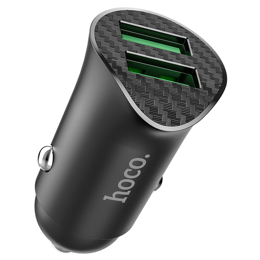 Автомобильное зарядное устройство Hoco USB*USB 18W в прикуриватель машины
