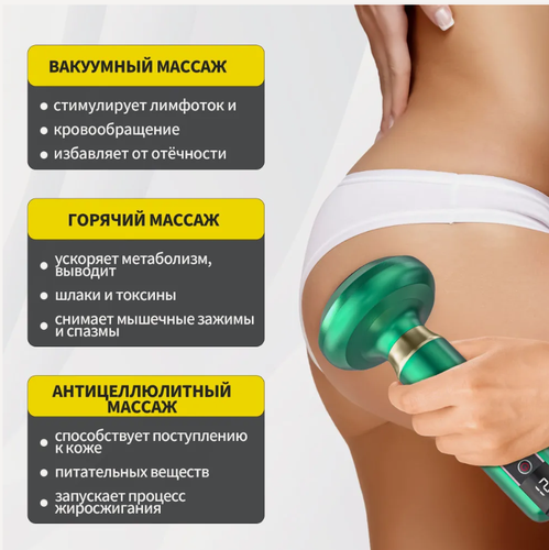 Изображение товара Антицеллюлитный вакуумный массажер электрический для похудения