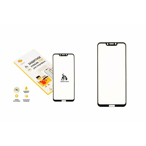 защитные стекла honor play 30m Safety glass / Защитное стекло 20D для Huawei Honor Play, черное (black) Full Glue ZeepDeep 20D