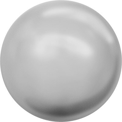Бусина стеклянная 10 мм в пакете под жемчуг кристалл св.серый (lt.grey 616), 1 шт. в заказе