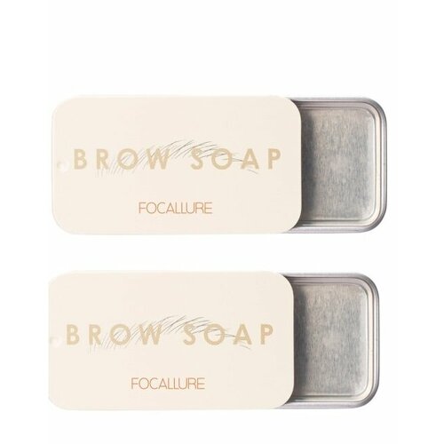 Мыло для бровей Focallure, Brow Styling Soap, с щеточкой, 10 гр, 2 шт.