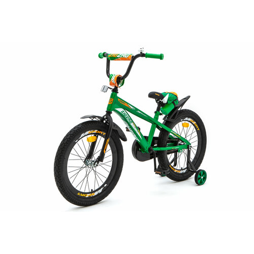 Велосипед детский 20 ZIGZAG SPORT зеленый для мальчиков и девочек от 6 до 9 лет на рост 115-140см 2024