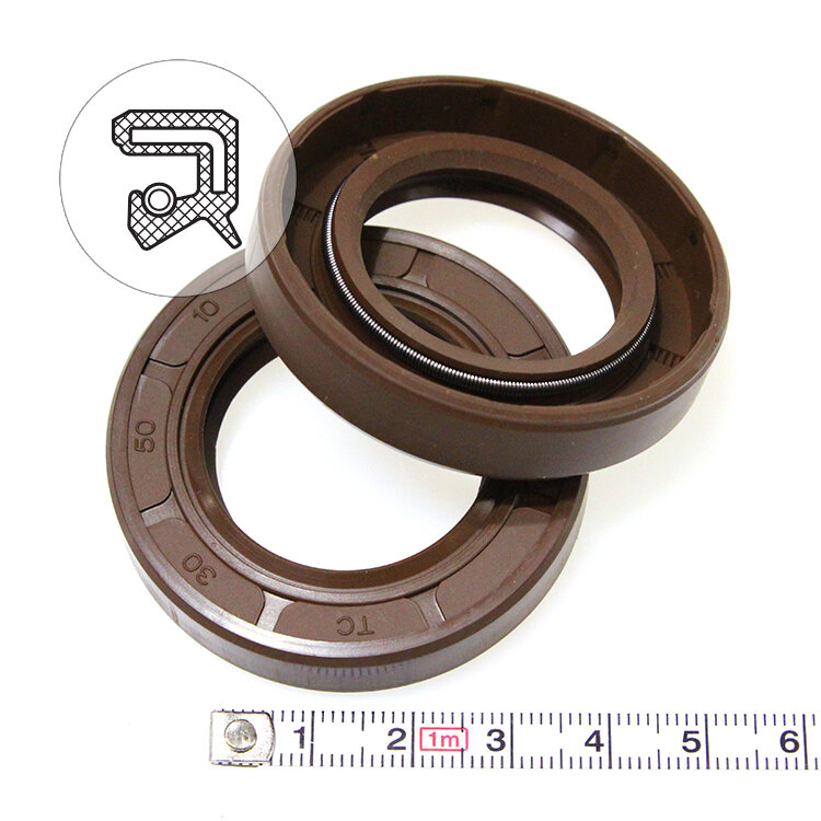 Манжета армированная (Сальник) 30х50х10 (тип 2 / TC) 75FKM