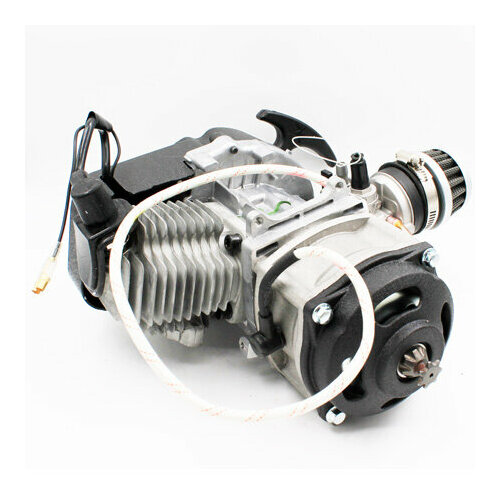 Двигатель для минибайка / минимото 49сс 2т электростартер, звезда 25H 7T