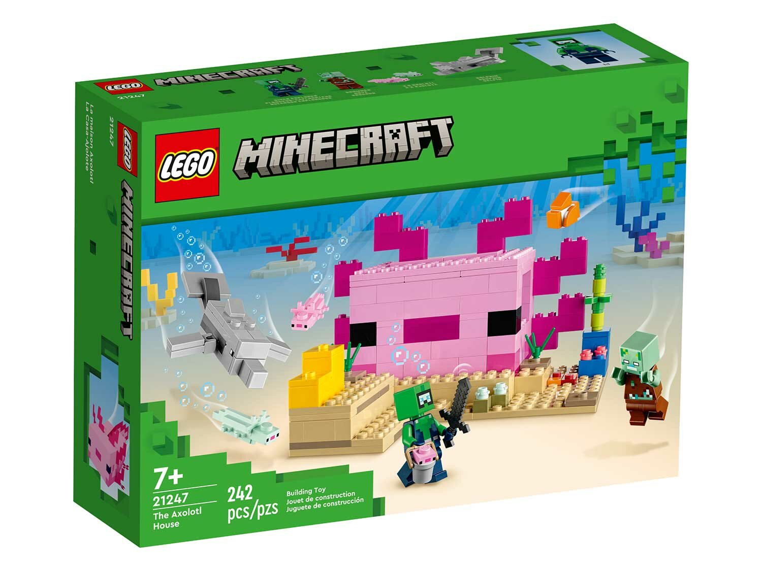 Конструктор LEGO Minecraft Дом аксолотля 21247