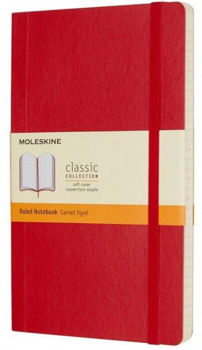 Moleskine QP616F2 Блокнот moleskine classic soft qp616f2 large 130х210мм 192стр. линейка мягкая обложка фиксирующая резинка красный