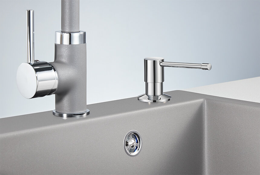 фото Кухонный дозатор GRANULA 05 D, хром