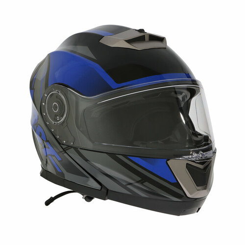 Шлем модуляр с двумя визорами, размер XXL, модель - BLD-160E, черно-синий 9845783