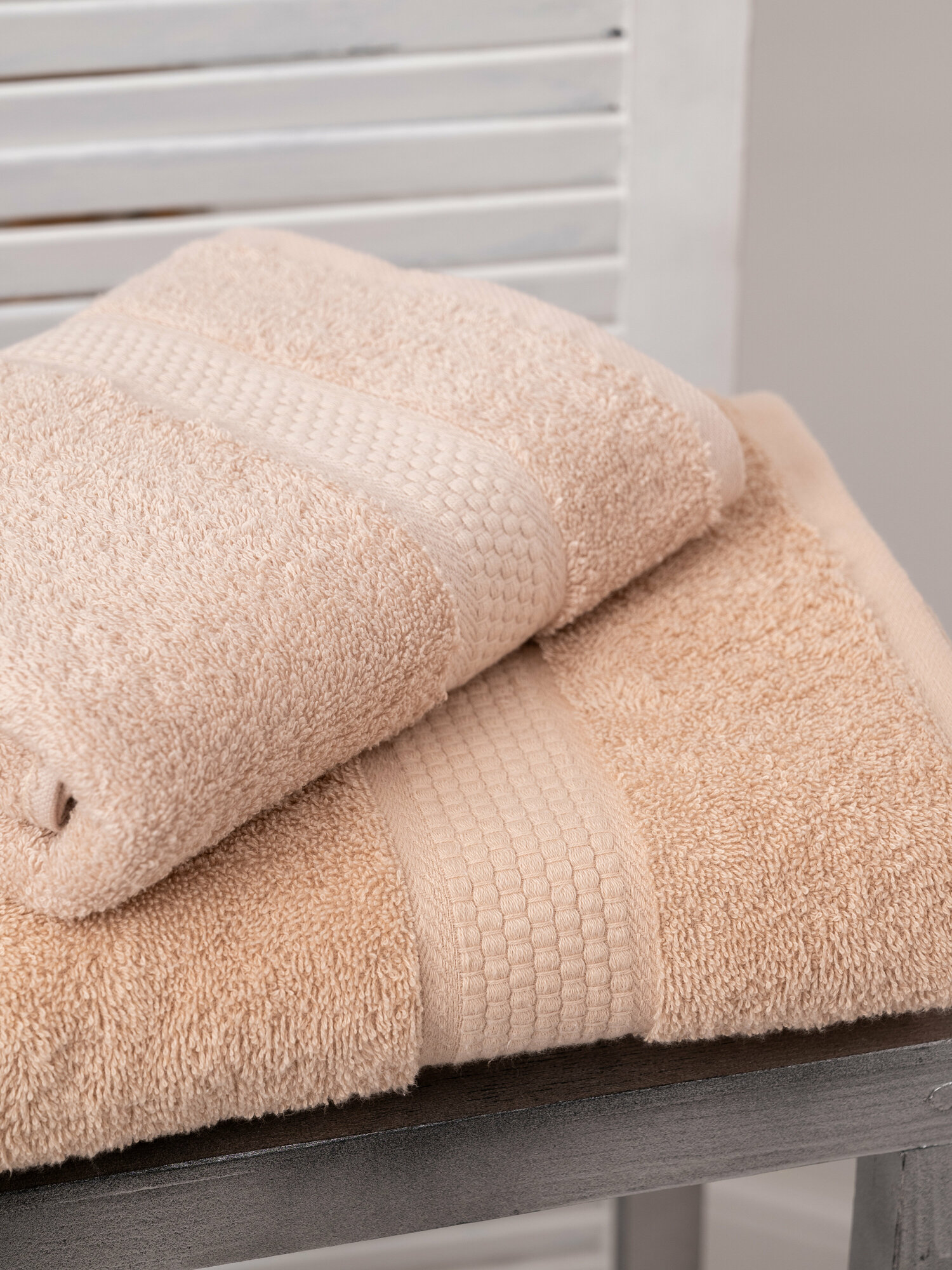 фото Набор махровых полотенец (2шт) - 50*90 и 70*140, 100% хлопок, плотность 460гр