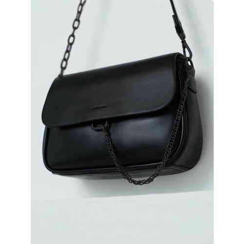 Сумка клатч , фактура гладкая, черный