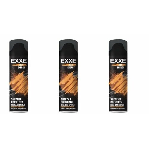 EXXE Men Гель для бритья Восстанавливающий Energy, 200 мл, 3 шт