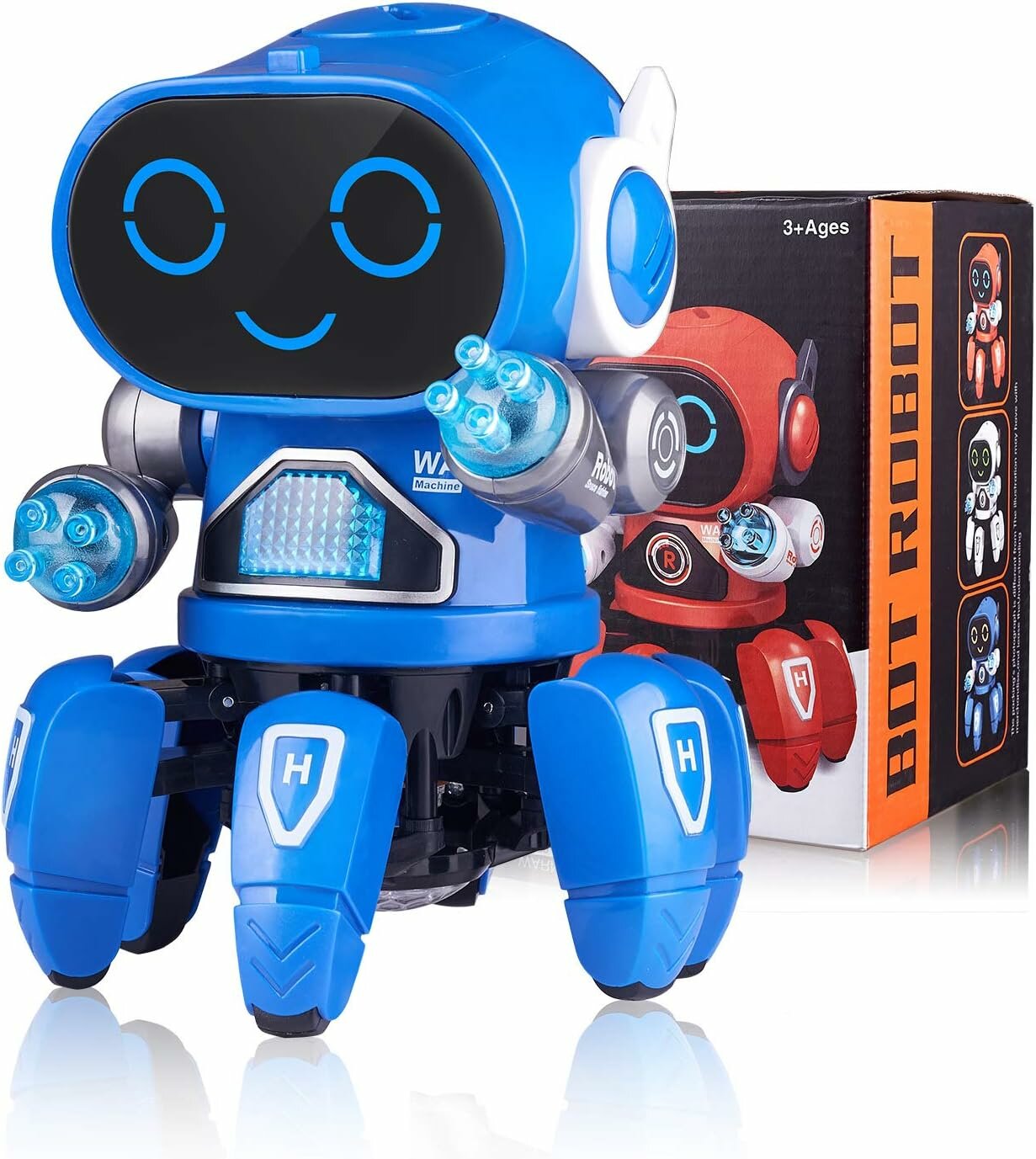 Интерактивная игрушка танцующий робот Robot Bot, цвет синий