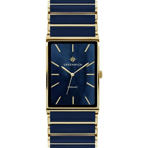 фото Наручные часы greenwich, синий, золотой