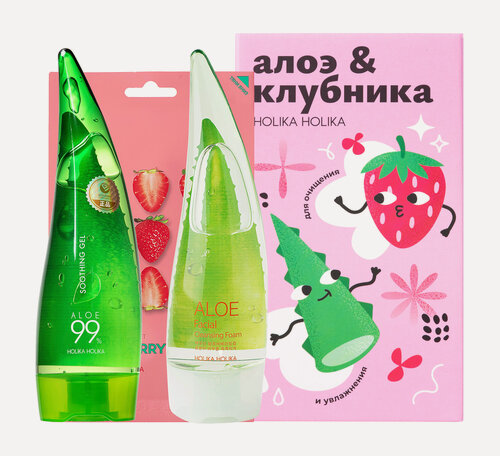 Изображение товара HOLIKA HOLIKA Набор для ухода за кожей (Гель для лица и тела + Пенка + Тканевая маска)