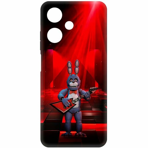 Чехол-накладка Krutoff Soft Case фнаф (FNAF) - Бонни с гитарой для INFINIX Hot 30 Play черный чехол накладка krutoff soft case фнаф fnaf бонни с гитарой для infinix smart 8 черный