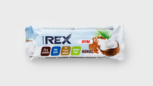Батончик протеиновый Protein Rex Gym кокос