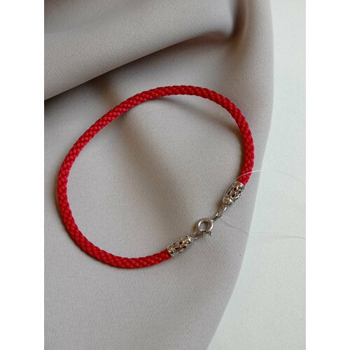 Плетеный браслет Золотник, 1 шт., размер 20 см, красный