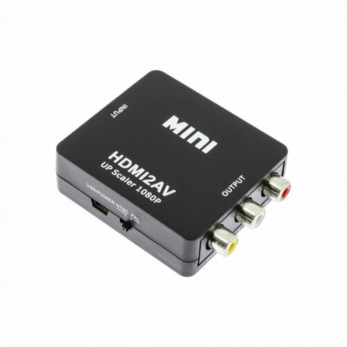 Переходник (адаптер) HDMI-3RCA, черный переходник адаптер 0 1м черный