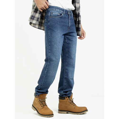 фото Джинсы f5 regular fit 100% хлопок, размер 33/32, синий