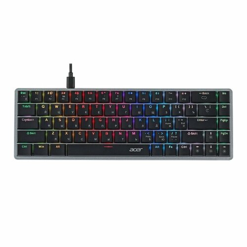 Клавиатура Acer OKW302 механическая серебристый USB for gamer LED ZL KBDCC01C 569500₽