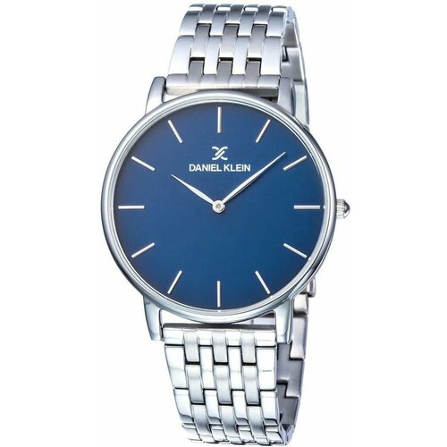 часы daniel klein 12943 3 мужские Наручные часы Daniel Klein, серебряный, синий