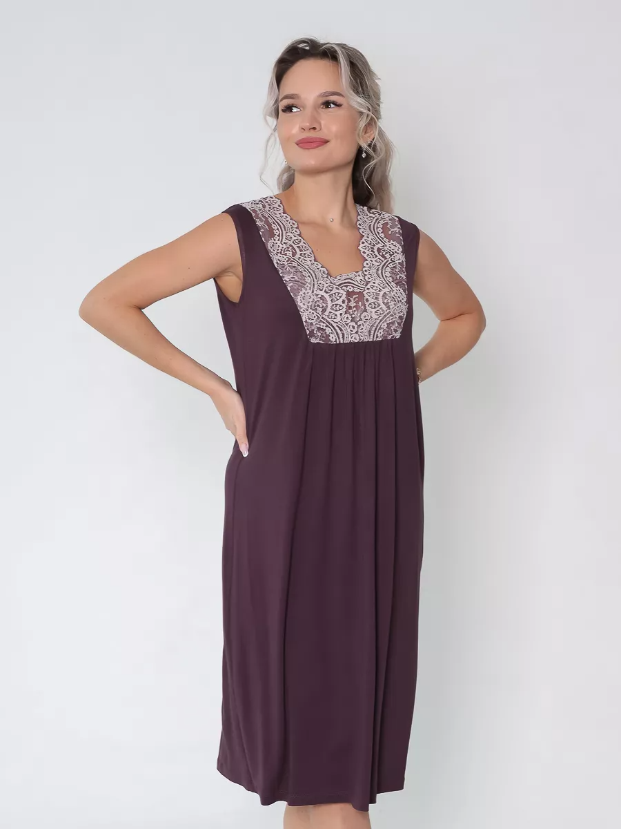 Комплект Текстильный Край, размер 54, фиолетовый, лиловый - фотография № 6