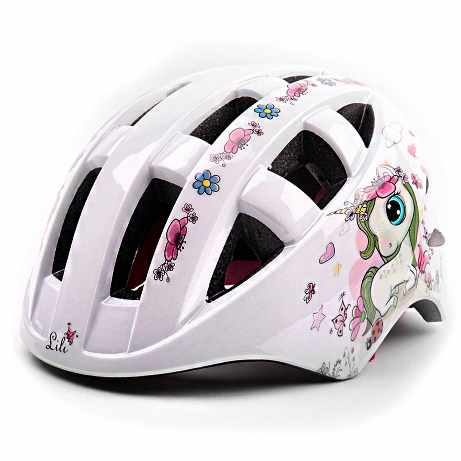 VSH 8 lili (S). Шлем защитный детский IN-MOLD с регулировкой, S(48-52см). самокат/велосипед/ролики