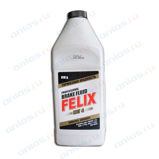 Жидкость тормозная Felix Dot-4 супер 455 г Дзержинск TOSOL-SINTEZ 430130005 | цена за 1 шт
