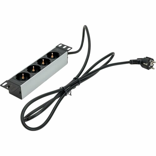 Горизонтальный блок розеток Cabeus PDU-4P-2EU блок розеток cabeus pdu 6p b 2eu