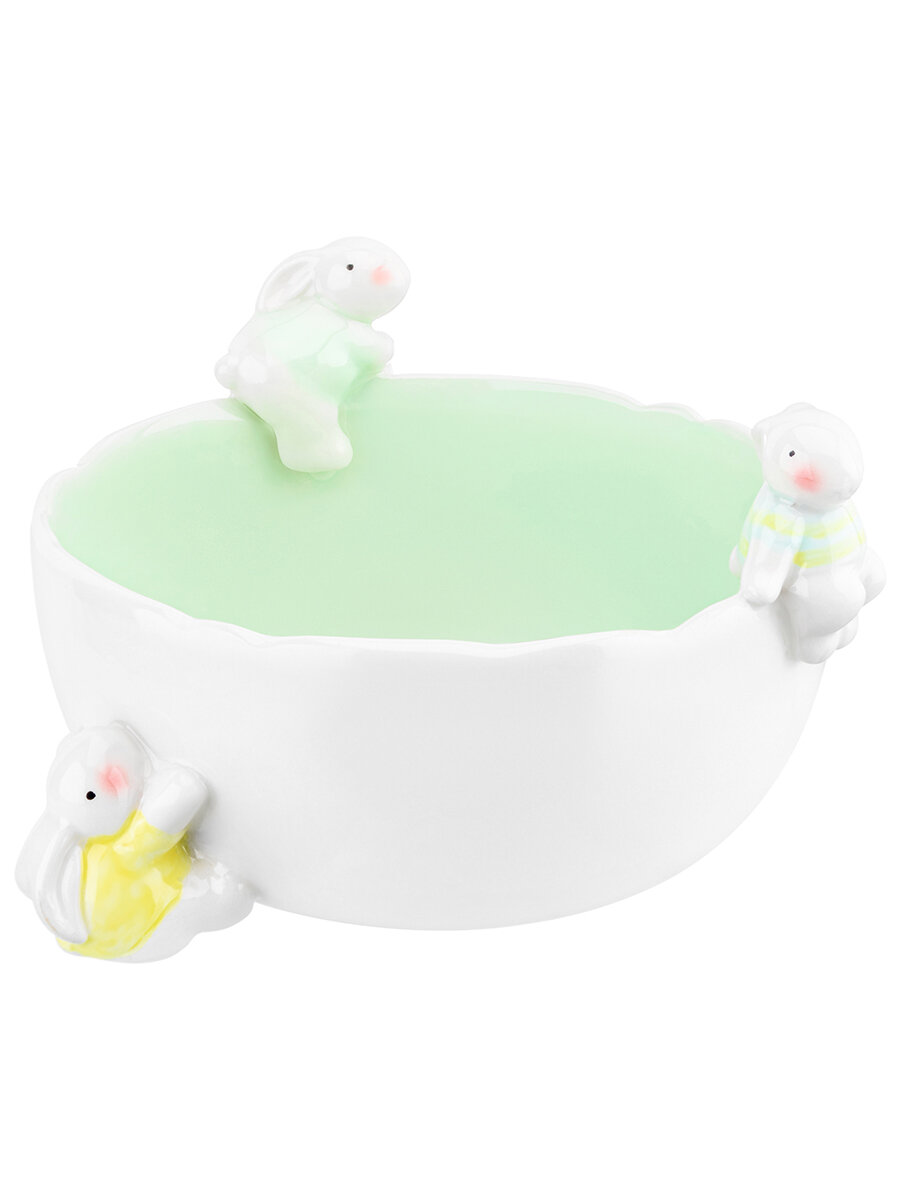 фото Салатник 800 мл 17,5х17,5х10,5 см Elan Gallery Кролики