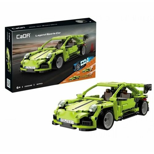 Конструктор Спортивный автомобиль (387 деталей) в коробке конструктор lanson toys спортивный автомобиль железный бык 650дет