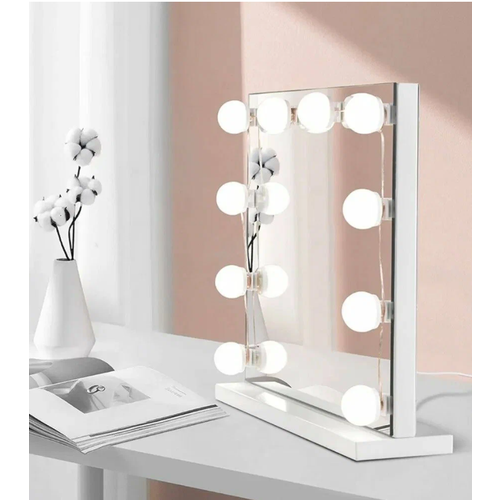 Светодиодные лампочки для косметического зеркала и макияжа, светильник, самоклеющиеся, USB, 10 шт