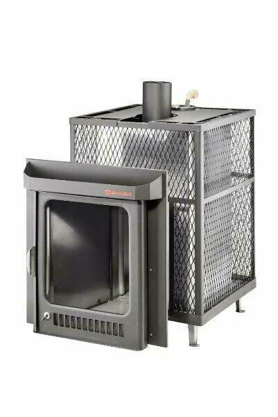 Печь для бани Квадра в сетке