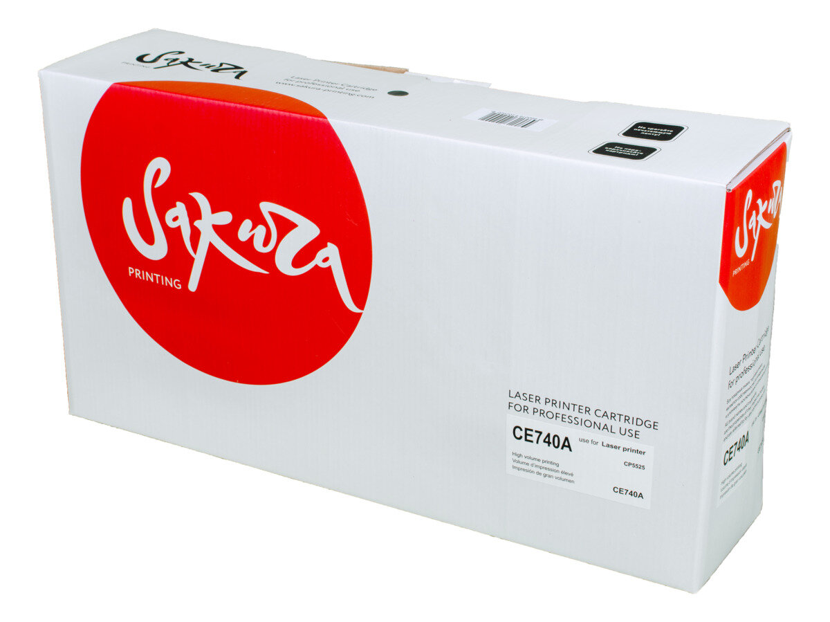 6 шт. Картридж лазерный Sakura 307A / CE740A черный 7000 стр. для HP (SACE740A)