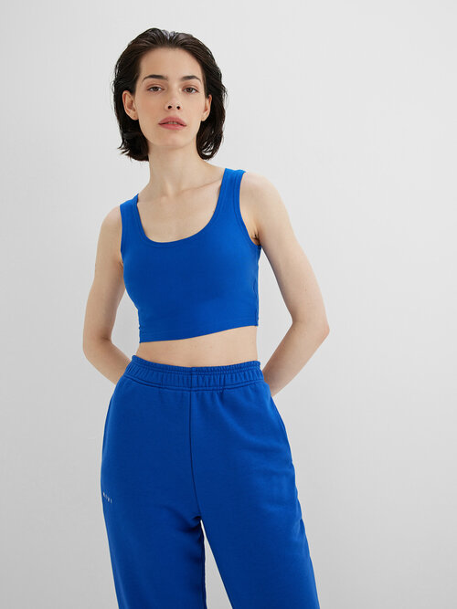 Кроп-топ KIVI CLOTHING, размер 42-44, синий